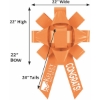 Promotional 22 Bow - Door Hanger - Marquee Gold MQ70LAD2224