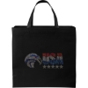 Promotional Patriot™- USA Made Non-Woven Tote - Sparkle Black SP30USM1817