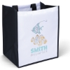 Promotional Scott™- Heavy-Duty Polyester Tote - Sparkle White Black SP40HEP1315