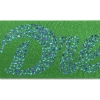 Promotional 2 Badge Satin Ribbon - 25yd Roll- Sparkle Holiday Green SP50BAR0225