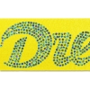 Promotional 2 Badge Satin Ribbon - 25yd Roll- Sparkle Yellow SP50BAR0225