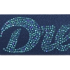 Promotional 2 Badge Satin Ribbon - 25yd Roll- Sparkle Navy Blue SP50BAR0225