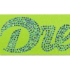 Promotional 2 Badge Satin Ribbon - 50yd Roll- Sparkle Lime Green SP50BAR0250