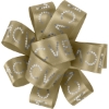 Promotional 1 Badge Satin Bow - Sparkle Gold SP50BOW0104
