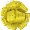 Promotional 1½ Badge Satin Bow - Sparkle Yellow SP50BOW1506