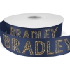 Promotional 1½ Bridal Satin Ribbon - 50yd Roll - Sparkle Navy Blue SP50BRR1550