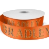 Promotional 1½ Bridal Satin Ribbon - 50yd Roll - Sparkle Orange SP50BRR1550