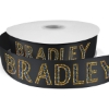 Promotional 1½ Bridal Satin Ribbon - 50yd Roll - Sparkle Black SP50BRR1550