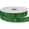 Promotional 7/8 Bridal Satin Ribbon - 25yd Roll - Sparkle Green SP50BRR7825