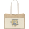 Custom Riley™- Jute Tote - Sparkle with Logo SP81JUT1712