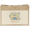 Promotional Riley™- Jute Tote - Sparkle Natural Beige SP81JUT1712