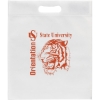 Promotional 13W x 15H x 3 - Non-Woven Die Cut Bag- Screen Print White SS30NOD1315