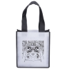 Promotional Degas -PET Non-Woven Tote - Screen Print White Black SS33PEN0910