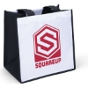 Promotional Carol™- Heavy-Duty Polyester Tote - Screen Print White Black SS40HEP1212