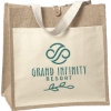 Promotional Izzy™- Jute Tote - Screen Print Natural Beige SS81JUT1414