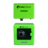 Promotional Plastic Combination Safe Bank Green/Black BNKSPL