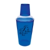 Promotional 3 Piece Plastic Cocktail Shaker Blue/Clear HDRK3