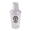 Promotional 3 Piece Plastic Cocktail Shaker Clear HDRK3