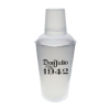 Promotional 3 Piece Plastic Cocktail Shaker Frosted White/Clear HDRK3