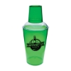 Promotional 3 Piece Plastic Cocktail Shaker Green/Clear HDRK3