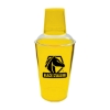Promotional 3 Piece Plastic Cocktail Shaker Yellow/Clear HDRK3
