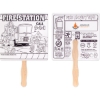 Custom Fire Safety Hand Fan with Logo HF1