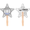 Custom Sheriff Badge Hand Fan with Logo HF15