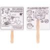 Promotional Nutrition Hand Fan Black/White HF2