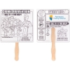 Custom Crime Prevention Hand Fan with Logo HF3