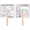 Promotional Saving Money Hand Fan Black/White HF4