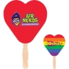 Custom Heart Shaped Hand Fan with Logo HF6