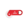Promotional Pizza Cutter with Handle and Bottle Opener Red/White KTC17