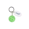 Promotional Pickleball with Tag Keychain Neon Green/White PCKLBL5