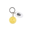 Promotional Pickleball with Tag Keychain Neon Yellow/White PCKLBL5