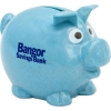 Promotional Wheat Piggy Bank Blue PIGW