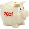 Promotional Wheat Piggy Bank Natural Beige PIGW