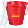 Promotional 9 Pail w/ Shovel Red/White PWSLRG