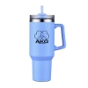 Promotional 40 Oz. Travel Mug with Handle & Straw Light Blue DRK17