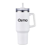 Promotional 40 Oz. Travel Mug with Handle & Straw White DRK17