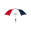 Promotional Elite Compact Folding Umbrella - 2 Color Panels Red/White SBMUMB