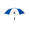 Promotional Elite Compact Folding Umbrella - 2 Color Panels Royal Blue/White SBMUMB