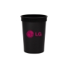 Promotional 12 Oz. Smooth Colored Stadium Souvenir Cup Black TDRK1