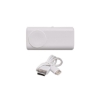 Promotional Dual Plug Powerbank with Watch Charger White TECH10
