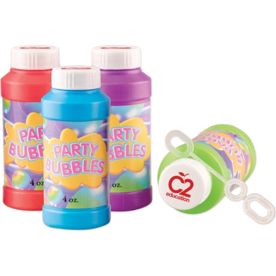 Custom Assorted Colors 4 Oz. Bubbles with Logo WL681X