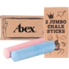 Promotional 2 Pack Jumbo Sidewalk Chalk Brown Kraft Box/Various 2PKCHA
