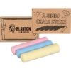 Promotional 3 Pack Jumbo Sidewalk Chalk Brown Kraft Box 3PKCHA