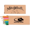 Promotional 5 Pack Colored Pencils Kraft Brown 5PKPCL