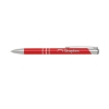 Promotional Delane Laser Engraved Metal Pen Ruby Red APEN1