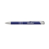 Promotional Delane Laser Engraved Metal Pen Sapphire Blue APEN1