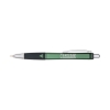 Promotional Calero Gel Pen with Ribbed Rubber Grip Green/Black APEN2